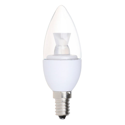 LED Clear B11 Candelabra 7.5 Watt - 50 Watt Equivalent - Dimmable - 500 Lumens - LumeGen